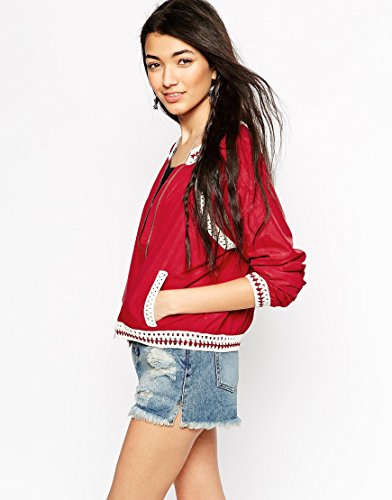Free People Crochet Baseball Jacket 並行輸入品