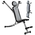 body coach Faltbare Trainingsbank "Multi-Gym", schwarz/grau, 127x55x116