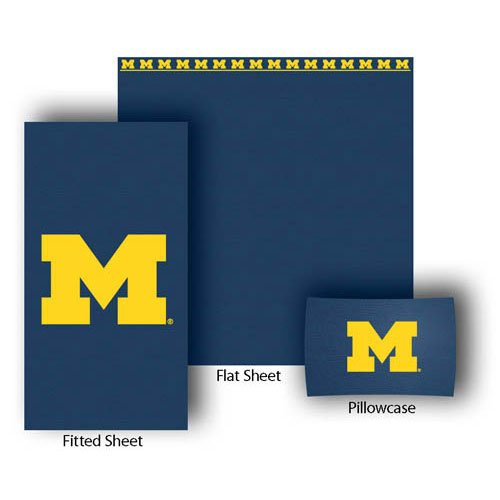 Michigan Wolverines NCAA Sheet Set (Twin/Twin XL)