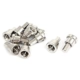 uxcell　フィリップスドライウォールビット　ドリルビット　スクリュードライバー　ねじ回し　１０個入り　シルバートーン