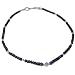 Sterling Silver Necklaces Sapphire Gemstone Jewelry 19 inches (gnklc310)