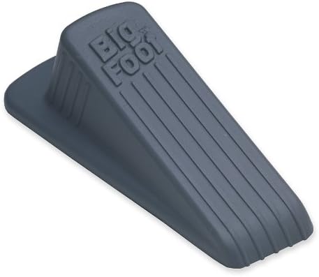 Master Caster Big Foot Doorstop, 4.75 x 2 x 1.25 Inches, Gray, 1/Pack (00941)