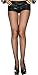 Music Legs Orange Seamless Fishnet Pantyhose One Size(Up to 175 lbs)