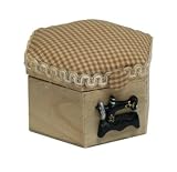 Wooden Trinket Box with Pin Cushion Lid - KPP258
