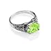 FOJO's Marcasite & Peridot CZ Ring