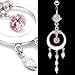 Dramatic Dangle belly button ring