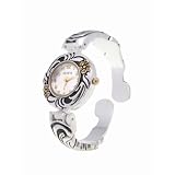 Geneva Platinum Flower Bangle Ladies Watch by Geneva