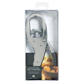 Bar Craft Deluxe Ratchet Action Stainless Steel Nut Cracker, Boxed