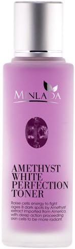 Amethyst White Perfection Toner.Toner Amethyst House. Extract of purple gems. Merge cells wakame seaweed and vitamin C concentration. Restore balance and vitality. Smooth the skin, reduce freckles and pores.