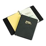 Wilson Jones Telephone Address Binder, 3-Ring Looseleaf, A to Z Index with Red Imitation Leather Tabs, Holds 1600 Names, 1 Capacity, 8.5 x 5.5 Sheets, W812B
