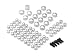 2007& UP Harley Davidson FLT FLH Chrome Bolts Toppers Covers Custom Motorcycle Cruisers Frame Bolts Accessories Parts