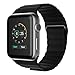 Apple Watch Band, JETech 38mm Genuine Leather Loop with Magnet Lock Strap Replacement Band for Apple Watch 38mm All Models No Buckle Needed (Black) - 2190