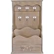 Vintage Rustic Look Key Cupboard with 6 Hooks, French Design
