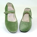 Samt-Ballerina CHINA FLAT moos