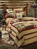 Big Sky Lodge Full/Queen Quilt and Two Standard Shams BONUS THROW PILLOW