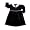 Two Little Doves by Sweet Potatoes - Toddler Girls Long Sleeve Velvet Dress, Black (Size 2T)