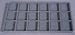 18 Compartment Gray Flocked Insert - Fits 14 x 8 inch Riker Ryker Specimen Mount Chipboard Display Case
