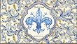Saponificio Artigianale Fiorentino Blue Fleur De Lis Single Soap Bar 10.5 Oz From Italy