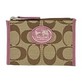 COACH コーチ サットン シグネチャー ミニスキニー コインケース 小銭入れ カーキ/ローズピンク 43967 SKHRO コーチ コインケース