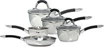 Ready Steady Cook - Bistro - 5 Piece Cookware Set - Stainless Steel