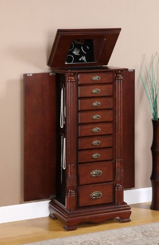 Powell Heirloom Cherry Jewelry Armoire