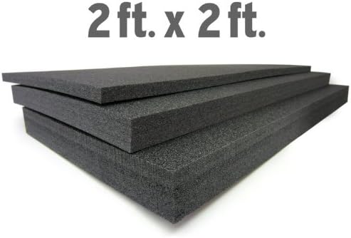 1" Thick Foam Custom Tool Organizers (2ft X 2ft) : Black