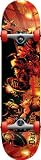 Darkstar Eternal Fight Complete Skateboard, Red, MID7.3