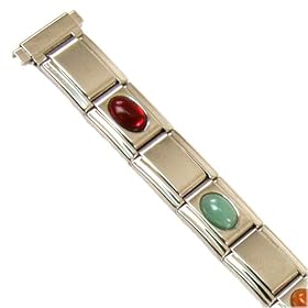 Watch Band Expansion Metal silver color with Genuine Stones 10mm – 12mm thumbnail