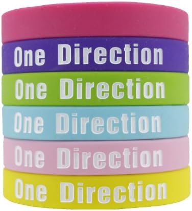 6pcs 1d Love Me Silicon Wristband