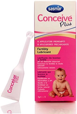 Sasmar Conceive Plus 8 Pre-filled Applicators (Es Language) Free US FDA Approved Ovulation & Pregnancy Tests Included