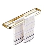 Rozin 二段階 メッキ タオル掛け タオル ラック 浴室 トイレ用 タオル ホルダー 壁取付型