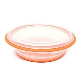 FoldTuk 6 Cup Round Collapsible Bakeware and Storage Container, Orange by FoldTuk Kitchenware