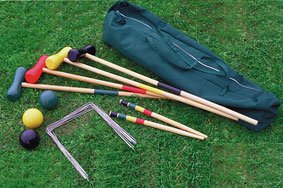 Childrens Toyshop  Toys : GOOD IDEAS CROQUET SET (309) - Enjoy real english croquet in your garden! REDUCED TO CLEAR.