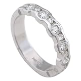 14K White Gold 7/8 ct. Machine Set Diamond Wedding Band (G-H Color, SI1 Clarity)