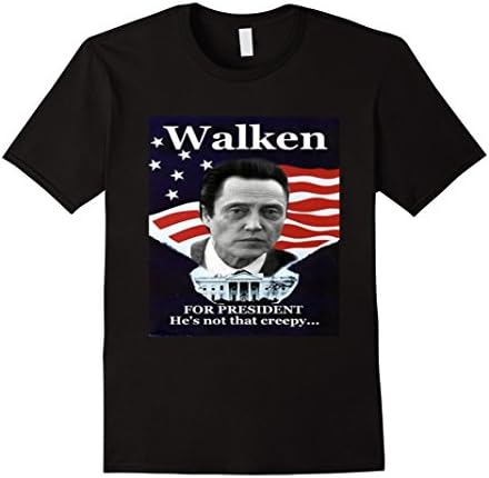 Men's Christopher Walken For President Tee Shirt 2XL Black