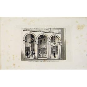 Vieil Art de Londres d'Arcade de Burlington d'Impression de Dugdale C1845