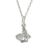 Sterling Silver Childrens Goldfish Necklace