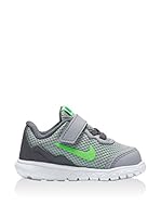 Nike Zapatillas Flex Experience 4 (Tdv) (Gris / Verde Flúor)