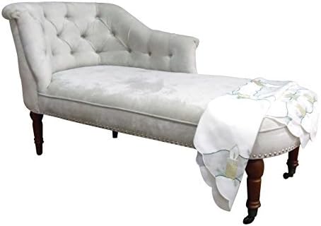 Kent Chaise Longue Soft Beige Chenille by Cool Headboards