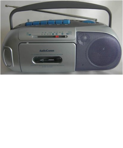 オーム電機 モノラルラジオカセットレコーダー RCS-334Y