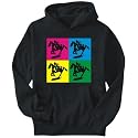 Hoodie Mens Black " Horse Racing " WARHOL Sports