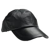 Giovanni Navarre® Solid Genuine Leather Baseball Cap