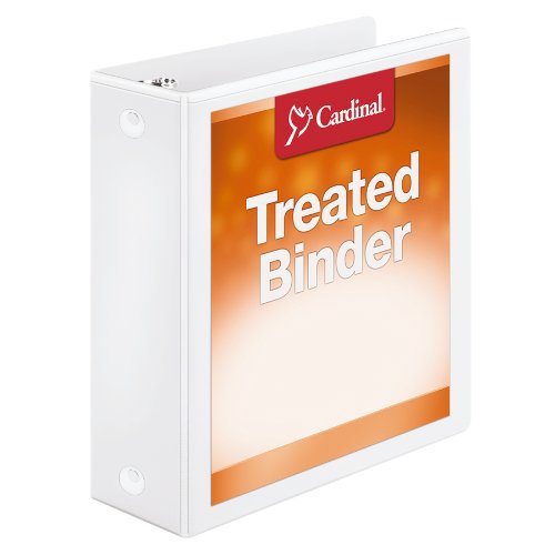 Cardinal 32230 Clearvue Locking Round Ring Binder, 3-Inch Cap, 11 X 8 1/2, White