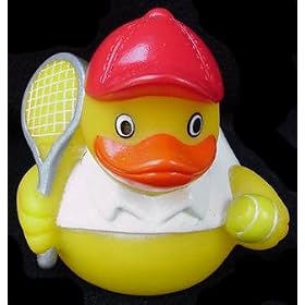 Tennis Player Rubber Ducky