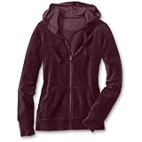 Eddie Bauer Zip-Front Velour Hoodie