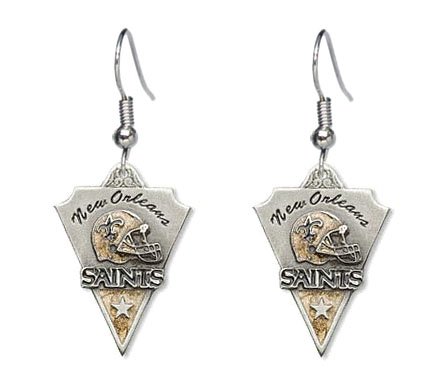 New Orleans Saints Dangle Earrings – NFL Football Fan Shop Sports Team Merchandise