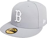 MLB Boston Red Sox Basic 59Fifty Fitted Cap, Gray, 7.125