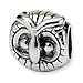 Sterling Silver Reflections Owl Head Bead title=