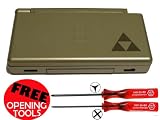 Nintendo Ds Lite Replacement Housing In Limited Edition Gold With Motif Including Opening Tools And Instructions Full Complete Kit To Replace Your Damagedbroken Coverhousing For The Ds Lite Including