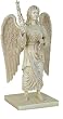 Archangel Uriel Holding Fiery Sword and Keys to Hades Statue, Stone - Large
